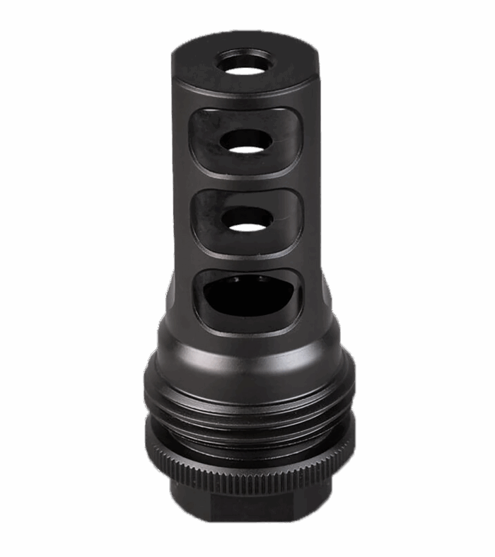 SilencerCo AC2631 ASR Muzzle Brake Black Nitride 3/4"x24 Threads 458 Cal 180513