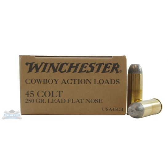 Winchester Cowboy Load Handgun Ammunition .45 Colt 250 gr LRN 750 fps 50/box